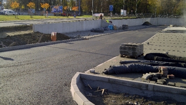 Parkoviště obchodní centrum Rybalka v Kroměříži